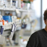 photo of David Baker in lab