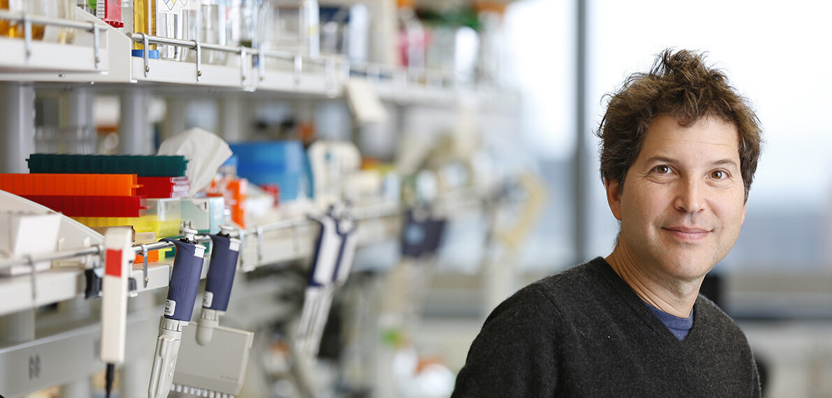 David Baker in lab