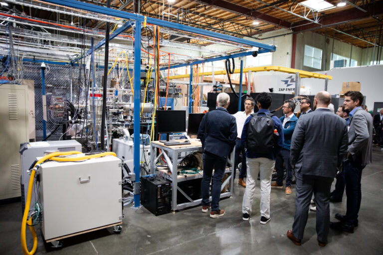 Zap Energy team in their facility