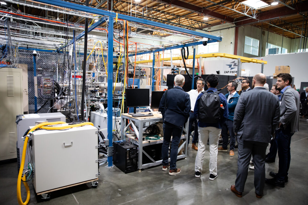 Zap Energy team in their facility