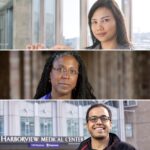 Collage of portraits of Nuttada Panpradist, Alicia Beckford Wassink, and Varadaraya Shenoy.