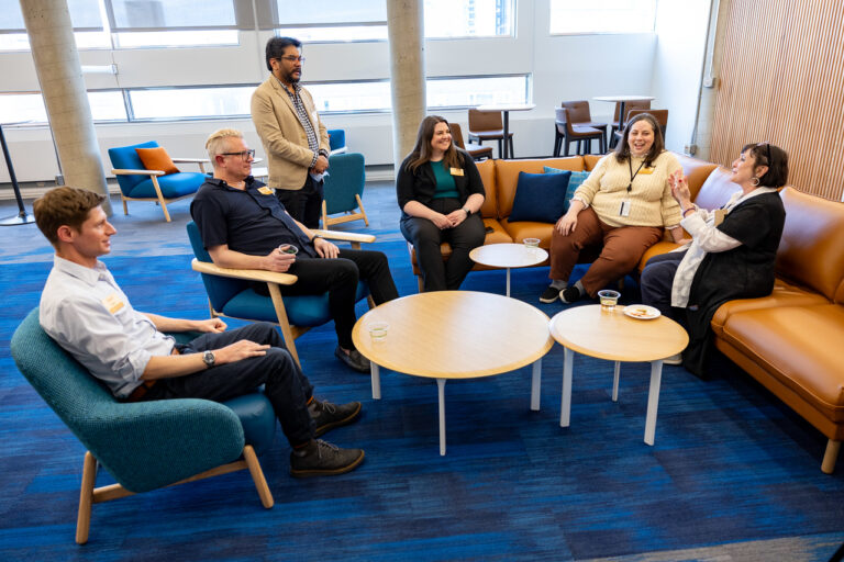 CoMotion staff at the CoMotion open house on May 1