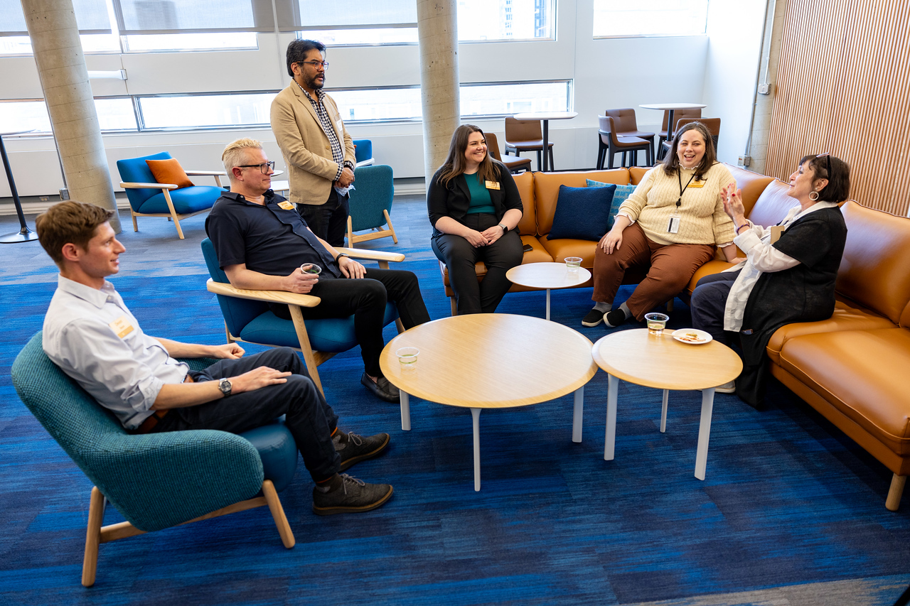 CoMotion staff at the CoMotion open house on May 1