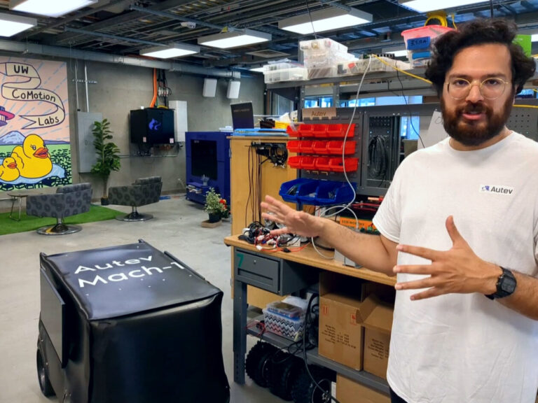 Syd Manna, Autev’s co-founder and chief operations officer, at CoMotion Labs hardware incubator
