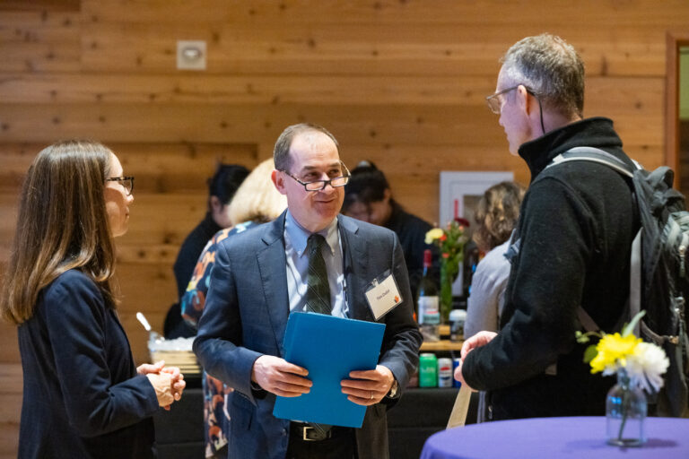 People socializing at the 2024 UW School of Medicine Inventor of the Year reception