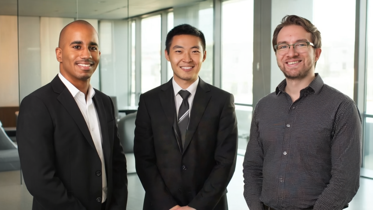 Forge co-founders Derrick Lewis, Angelo Liao, and Jordan Bain.