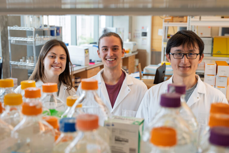 researchers in David Baker's lab