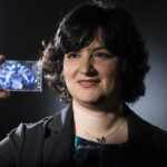 Azadeh Yazdan with slide