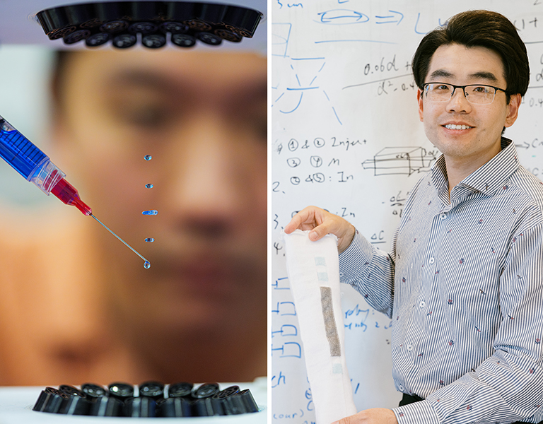 UW postdocs Jared Nakahara and Sen Zhang