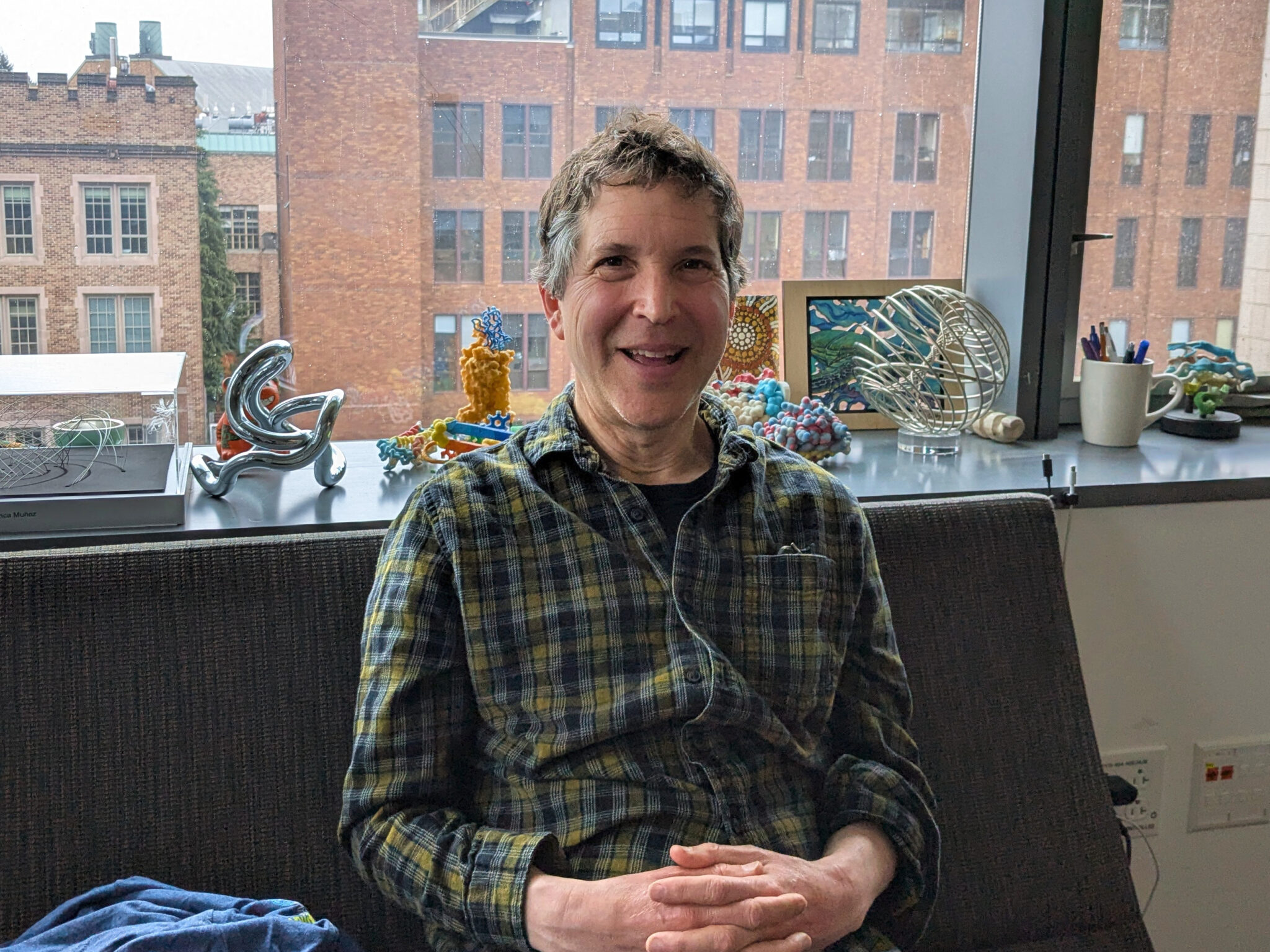 University of Washington biochemist and Nobel Prize laureate David Baker at his office in Seattle