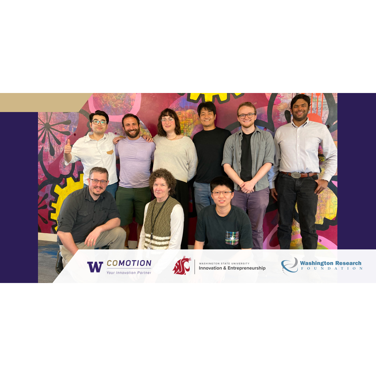 CoMotion and WRF group shot with logos