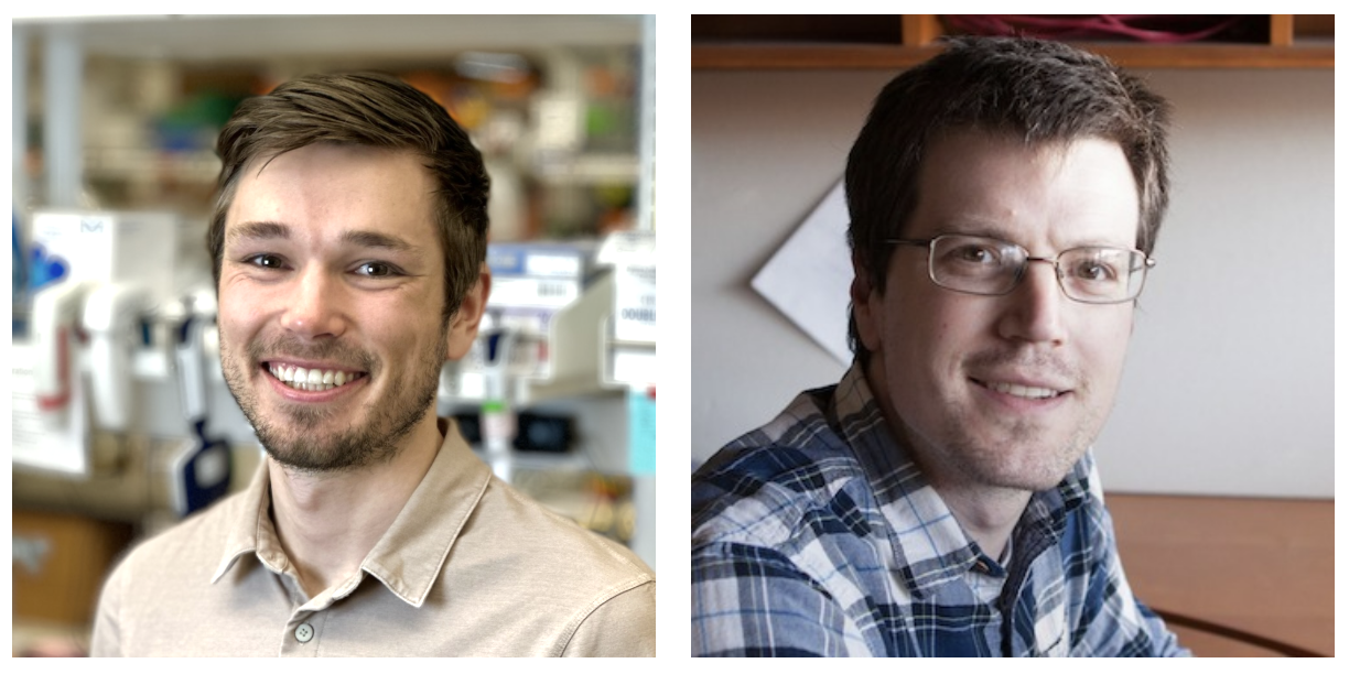 Nate Corley (left), Dr. Frank DiMaio (right),